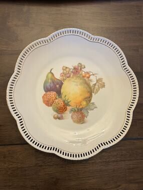 SCHUMANN ARZBERG GERMANY PORCELAIN FRUIT DEPICTION MARKED